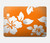 W2245 Hawaiian Hibiscus Orange Pattern Funda Carcasa Case para MacBook Air 13″ (2022,2024) - A2681, A3113