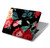 W3112 Rose Floral Pattern Black Funda Carcasa Case para MacBook Air 13″ (2022,2024) - A2681, A3113