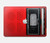W3204 Red Cassette Recorder Graphic Funda Carcasa Case para MacBook Air 13″ (2022,2024) - A2681, A3113
