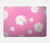 W3500 Pink Floral Pattern Funda Carcasa Case para MacBook Air 13″ (2022,2024) - A2681, A3113