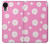 W3500 Pink Floral Pattern Funda Carcasa Case y Caso Del Tirón Funda para Samsung Galaxy A03 Core