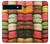 W0080 Macarons Funda Carcasa Case y Caso Del Tirón Funda para Google Pixel 6a