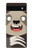 W3855 Sloth Face Cartoon Funda Carcasa Case y Caso Del Tirón Funda para Google Pixel 6a