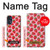 W3719 Strawberry Pattern Funda Carcasa Case y Caso Del Tirón Funda para Motorola Moto G (2022)