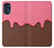 W3754 Strawberry Ice Cream Cone Funda Carcasa Case y Caso Del Tirón Funda para Motorola Moto G (2022)