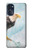 W3843 Bald Eagle On Ice Funda Carcasa Case y Caso Del Tirón Funda para Motorola Moto G (2022)