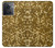 W3388 Gold Glitter Graphic Print Funda Carcasa Case y Caso Del Tirón Funda para OnePlus Ace