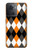 W3421 Black Orange White Argyle Plaid Funda Carcasa Case y Caso Del Tirón Funda para OnePlus Ace