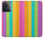 W3678 Colorful Rainbow Vertical Funda Carcasa Case y Caso Del Tirón Funda para OnePlus Ace