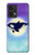 W3807 Killer Whale Orca Moon Pastel Fantasy Funda Carcasa Case y Caso Del Tirón Funda para OnePlus Nord CE 2 Lite 5G