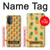 W3258 Pineapple Pattern Funda Carcasa Case y Caso Del Tirón Funda para OnePlus Nord N20 5G