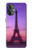 W3447 Eiffel Paris Sunset Funda Carcasa Case y Caso Del Tirón Funda para OnePlus Nord N20 5G