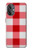 W3535 Red Gingham Funda Carcasa Case y Caso Del Tirón Funda para OnePlus Nord N20 5G