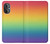 W3698 LGBT Gradient Pride Flag Funda Carcasa Case y Caso Del Tirón Funda para OnePlus Nord N20 5G