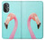W3708 Pink Flamingo Funda Carcasa Case y Caso Del Tirón Funda para OnePlus Nord N20 5G