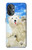 W3794 Arctic Polar Bear and Seal Paint Funda Carcasa Case y Caso Del Tirón Funda para OnePlus Nord N20 5G