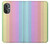 W3849 Colorful Vertical Colors Funda Carcasa Case y Caso Del Tirón Funda para OnePlus Nord N20 5G
