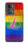 W2900 Rainbow LGBT Lesbian Pride Flag Funda Carcasa Case y Caso Del Tirón Funda para OnePlus Nord 2T