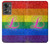 W2900 Rainbow LGBT Lesbian Pride Flag Funda Carcasa Case y Caso Del Tirón Funda para OnePlus Nord 2T