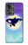 W3807 Killer Whale Orca Moon Pastel Fantasy Funda Carcasa Case y Caso Del Tirón Funda para OnePlus Nord 2T