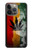 W3890 Reggae Rasta Flag Smoke Funda Carcasa Case y Caso Del Tirón Funda para iPhone 13 Pro