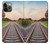 W3866 Railway Straight Train Track Funda Carcasa Case y Caso Del Tirón Funda para iPhone 13 Pro Max