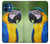 W3888 Macaw Face Bird Funda Carcasa Case y Caso Del Tirón Funda para iPhone 12 mini