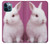W3870 Cute Baby Bunny Funda Carcasa Case y Caso Del Tirón Funda para iPhone 12 Pro Max
