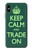 W3862 Keep Calm and Trade On Funda Carcasa Case y Caso Del Tirón Funda para iPhone X, iPhone XS