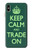 W3862 Keep Calm and Trade On Funda Carcasa Case y Caso Del Tirón Funda para iPhone XS Max