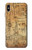 W3868 Aircraft Blueprint Old Paper Funda Carcasa Case y Caso Del Tirón Funda para iPhone XS Max