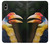 W3876 Colorful Hornbill Funda Carcasa Case y Caso Del Tirón Funda para iPhone XS Max