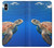 W3898 Sea Turtle Funda Carcasa Case y Caso Del Tirón Funda para iPhone XS Max
