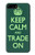 W3862 Keep Calm and Trade On Funda Carcasa Case y Caso Del Tirón Funda para iPhone 7 Plus, iPhone 8 Plus