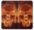 W3881 Fire Skull Funda Carcasa Case y Caso Del Tirón Funda para iPhone 5 5S SE