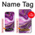 W3896 Purple Marble Gold Streaks Funda Carcasa Case y Caso Del Tirón Funda para iPhone 5 5S SE