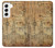 W3868 Aircraft Blueprint Old Paper Funda Carcasa Case y Caso Del Tirón Funda para Samsung Galaxy S22