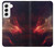 W3897 Red Nebula Space Funda Carcasa Case y Caso Del Tirón Funda para Samsung Galaxy S22