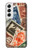 W3900 Stamps Funda Carcasa Case y Caso Del Tirón Funda para Samsung Galaxy S22