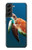 W3899 Sea Turtle Funda Carcasa Case y Caso Del Tirón Funda para Samsung Galaxy S22 Plus