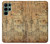 W3868 Aircraft Blueprint Old Paper Funda Carcasa Case y Caso Del Tirón Funda para Samsung Galaxy S22 Ultra