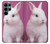 W3870 Cute Baby Bunny Funda Carcasa Case y Caso Del Tirón Funda para Samsung Galaxy S22 Ultra