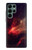 W3897 Red Nebula Space Funda Carcasa Case y Caso Del Tirón Funda para Samsung Galaxy S22 Ultra
