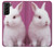 W3870 Cute Baby Bunny Funda Carcasa Case y Caso Del Tirón Funda para Samsung Galaxy S21 Plus 5G, Galaxy S21+ 5G