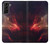 W3897 Red Nebula Space Funda Carcasa Case y Caso Del Tirón Funda para Samsung Galaxy S21 Plus 5G, Galaxy S21+ 5G