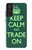 W3862 Keep Calm and Trade On Funda Carcasa Case y Caso Del Tirón Funda para Samsung Galaxy S21 FE 5G