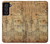 W3868 Aircraft Blueprint Old Paper Funda Carcasa Case y Caso Del Tirón Funda para Samsung Galaxy S21 FE 5G