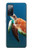 W3899 Sea Turtle Funda Carcasa Case y Caso Del Tirón Funda para Samsung Galaxy S20 FE