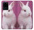 W3870 Cute Baby Bunny Funda Carcasa Case y Caso Del Tirón Funda para Samsung Galaxy S20 Ultra