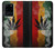 W3890 Reggae Rasta Flag Smoke Funda Carcasa Case y Caso Del Tirón Funda para Samsung Galaxy S20 Ultra